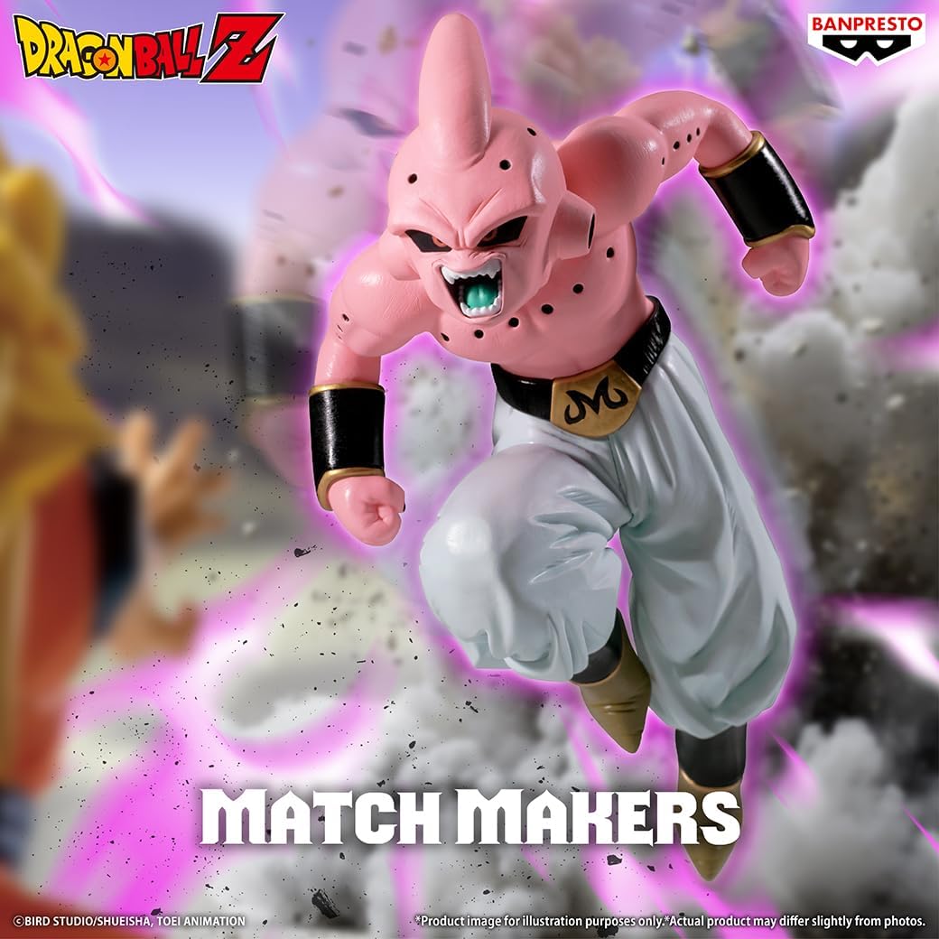 Dragon Ball Z Majin Buu Pure Match Makers VS Super Saiyan 3 Son Goku Figure 17cm Banpresto