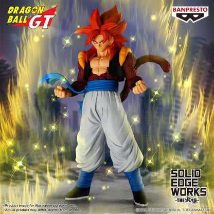 Dragon Ball GT figurine with glowing effects and Banpresto branding