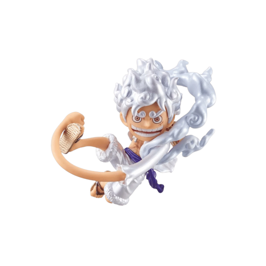 One Piece Monkey D. Luffy Gear 5 Metallic World Collectable Figure 7cm Bandai Spirits