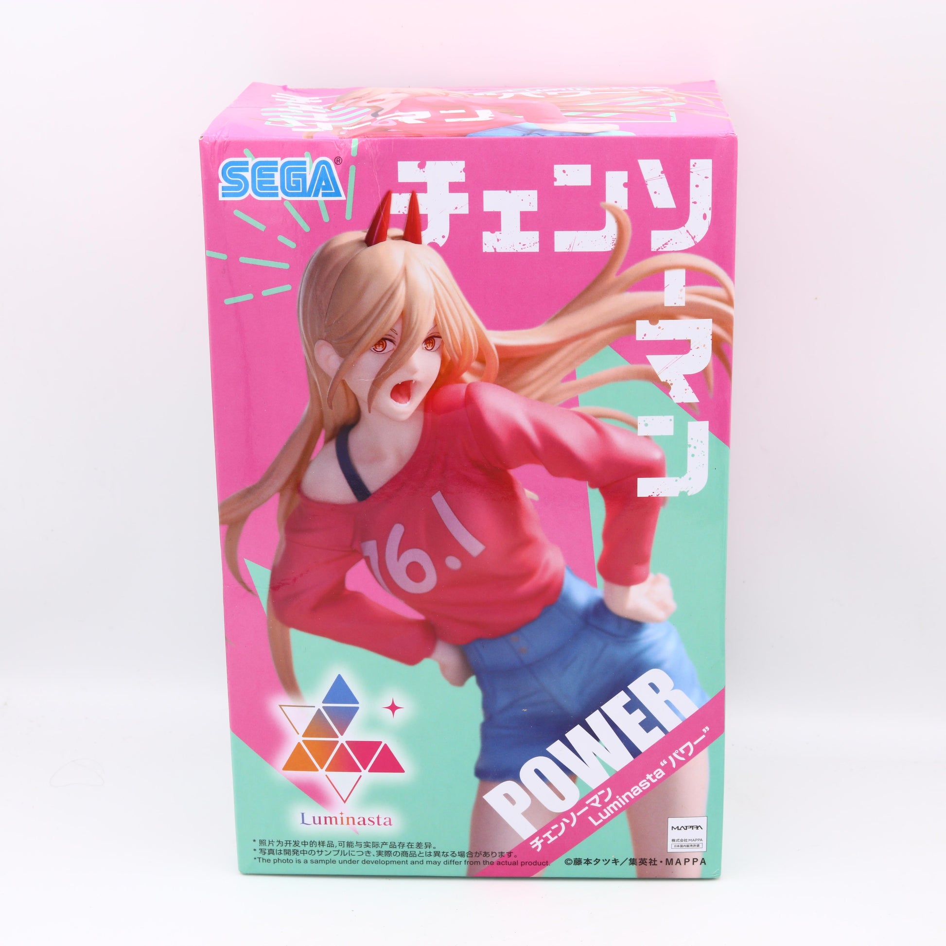 Chainsaw Man Power Luminasta Figure with Meowy 22cm SEGA
