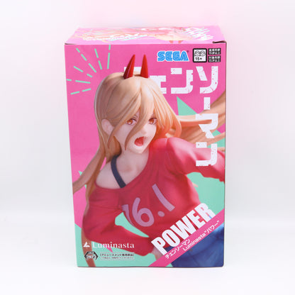 Chainsaw Man Power Luminasta Figure with Meowy 22cm SEGA