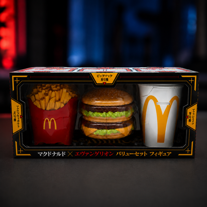 Evangelion x McDonald's Value Set Figure Big Mac Fries Shake Japan Exclusive