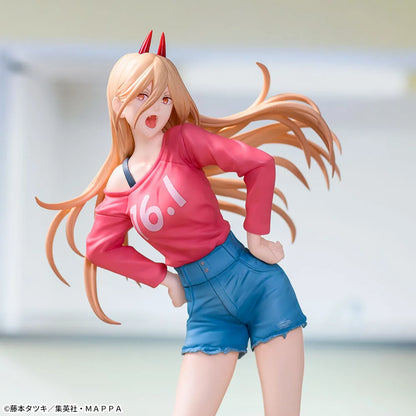 Chainsaw Man Power Luminasta Figure with Meowy 22cm SEGA