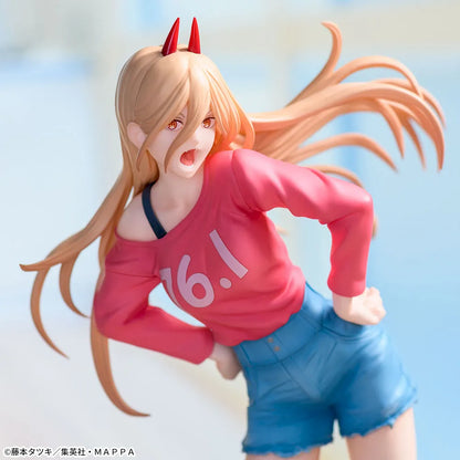 Chainsaw Man Power Luminasta Figure with Meowy 22cm SEGA