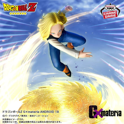 Action figure of a character from Dragon Ball Z with energy effect on a blue background