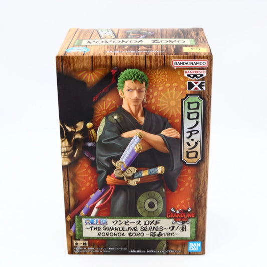 One Piece Zoro DXF The Grandline Series Wanokuni Yukata Ver figure from One Piece by Banpresto