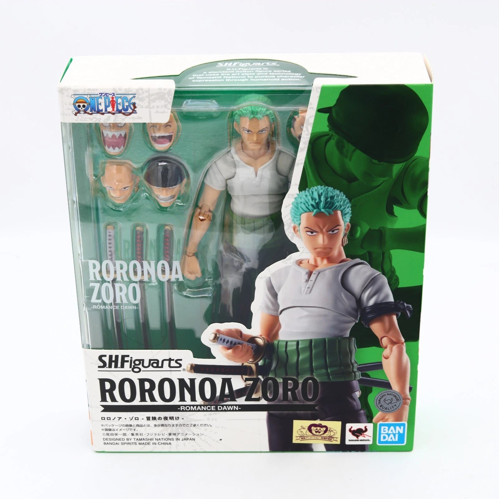One Piece Roronoa Zoro Romance Dawn S.H.Figuarts Figure 15cm Bandai Spirits