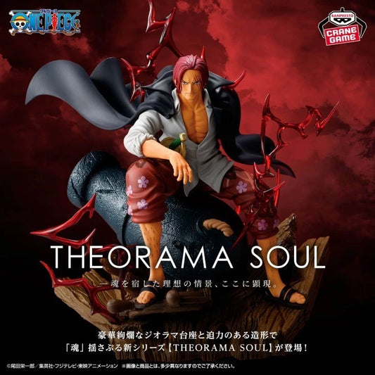 One Piece Red-Haired Shanks Theorama Soul Figure 24cm Banpresto