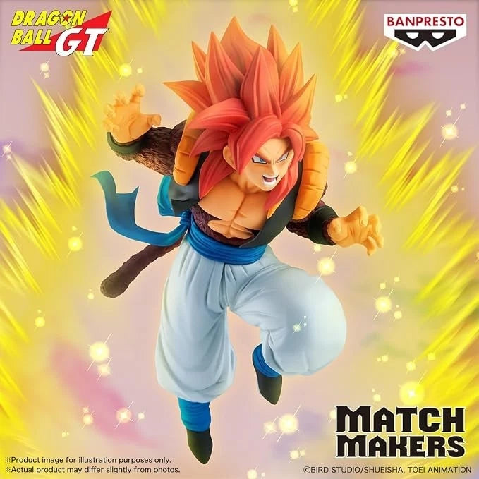Dragon Ball GT figurine with vibrant background and Banpresto branding