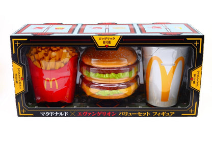 Evangelion x McDonald's Value Set Figure Big Mac Fries Shake Japan Exclusive