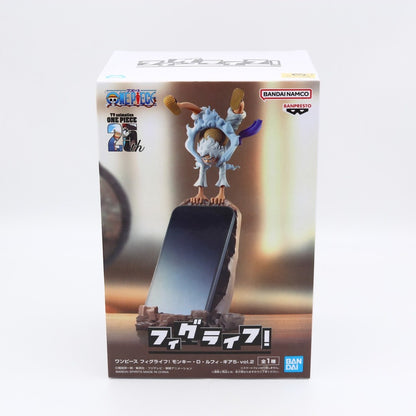 One Piece Monkey D Luffy Gear 5 Fig Life Mobile Phone Stand 10cm Banpresto
