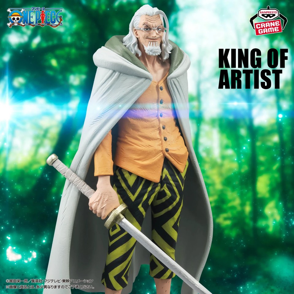 One Piece Silvers Rayleigh King of Artist Figure 23cm Banpresto