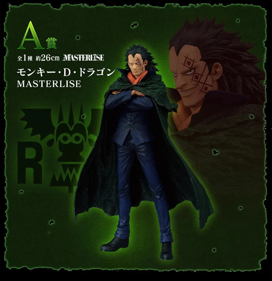 One Piece Monkey D Dragon Revolutionary Flame A Prize Ichiban Kuji MASTERLISE Figure 26cm
