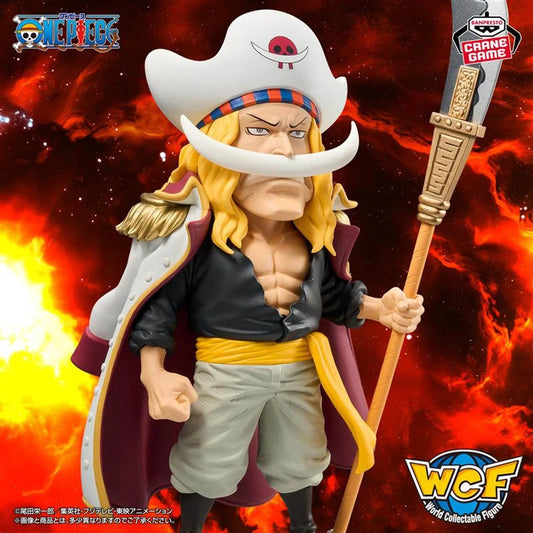 Action figure of a character from a popular anime series with a fiery background